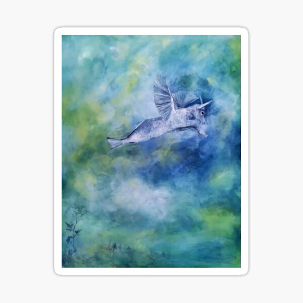 Ein Capricorn in den Wolken Sticker