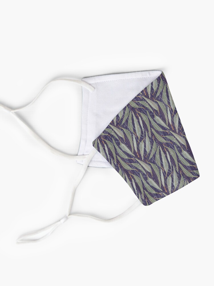 Alternate view of Bush Eucalyptus River leaves - Purple and Green Colour Palette Mask