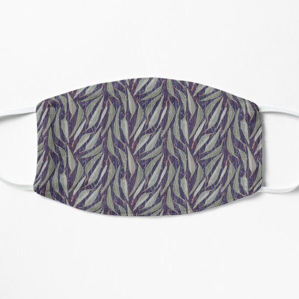 Bush Eucalyptus River leaves - Purple and Green Colour Palette Mask