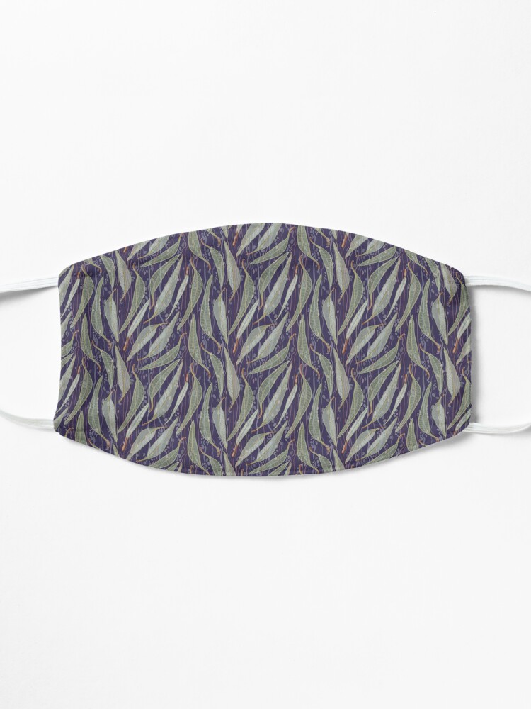 Alternate view of Bush Eucalyptus River leaves - Purple and Green Colour Palette Mask