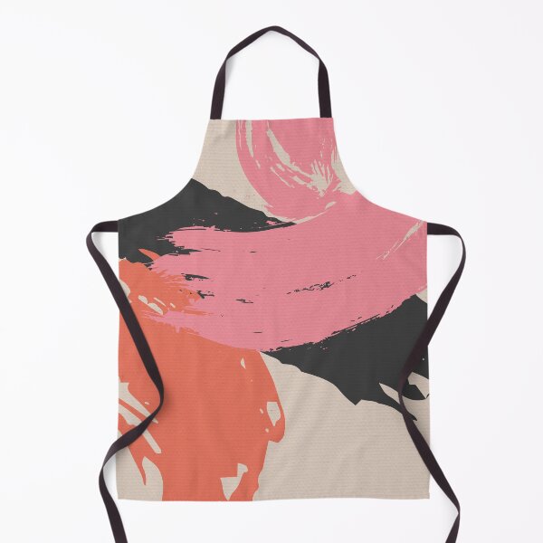 Item preview, Pink and Black Abstract Brush Strokes AP177-11 designed and sold by DuckyRubin.