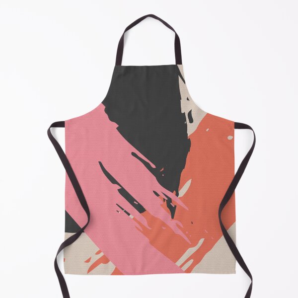 Item preview, Pink and Black Abstract Brush Strokes AP177-12 designed and sold by DuckyRubin.