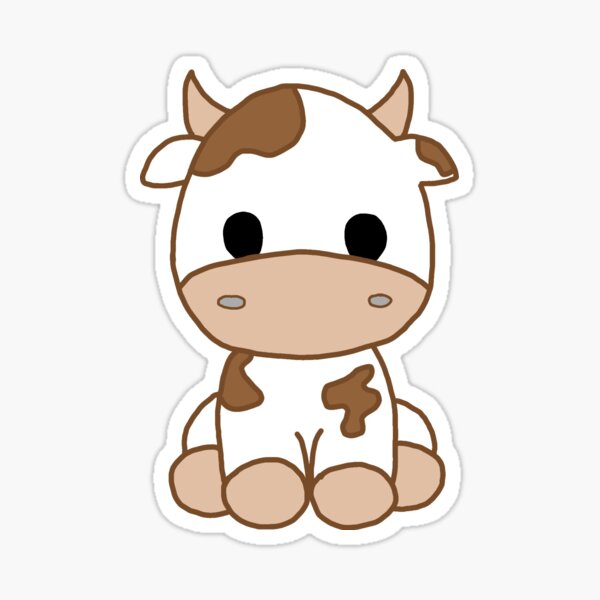 Redbubble Aesthetic Stickers Cow - pic-clam