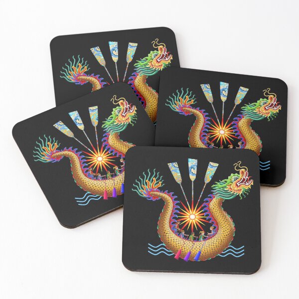 Item preview, Gold Dragon Boat Racing designed and sold by 99stars.