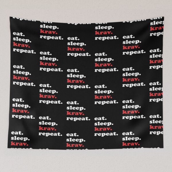 Item preview, Eat Sleep Krav Maga Repeat designed and sold by kindxinn.