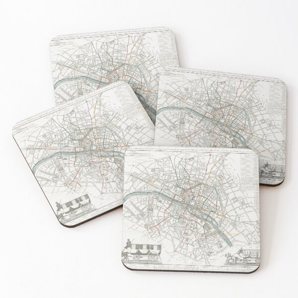 Item preview, Vintage Map of Paris France (1828) designed and sold by BravuraMedia.
