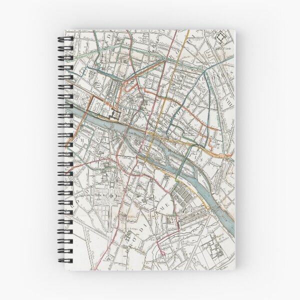 Item preview, Vintage Map of Paris France (1828) designed and sold by BravuraMedia.