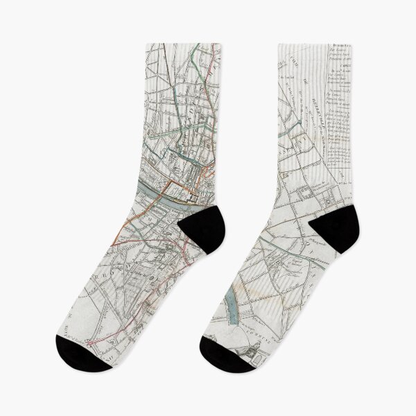 Item preview, Vintage Map of Paris France (1828) designed and sold by BravuraMedia.