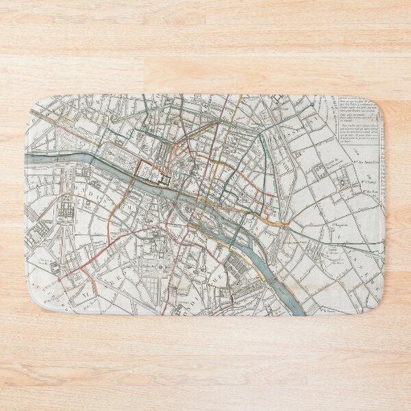 Item preview, Vintage Map of Paris France (1828) designed and sold by BravuraMedia.
