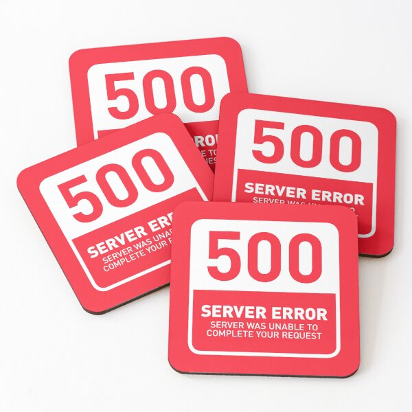 Item preview, HTTP Error 500 Server Error (Red) designed and sold by VoodooCircus.