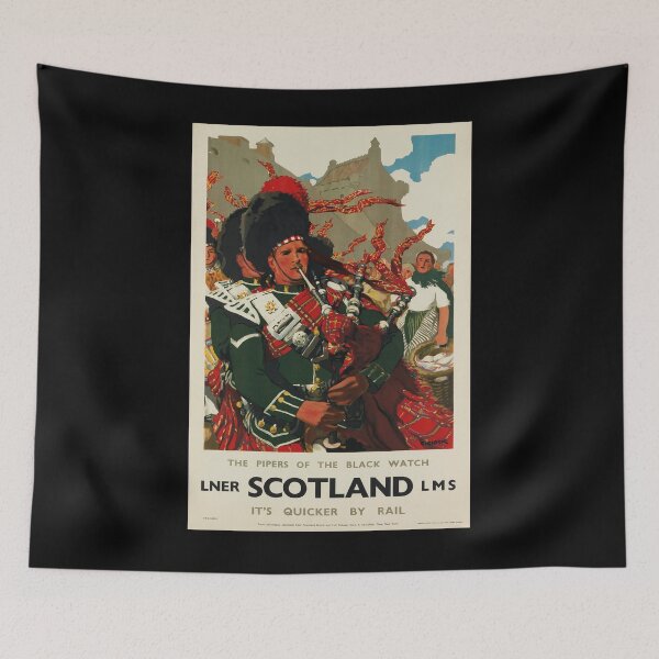 Item preview, cartel ferroviario Scotland designed and sold by stickart-marek.