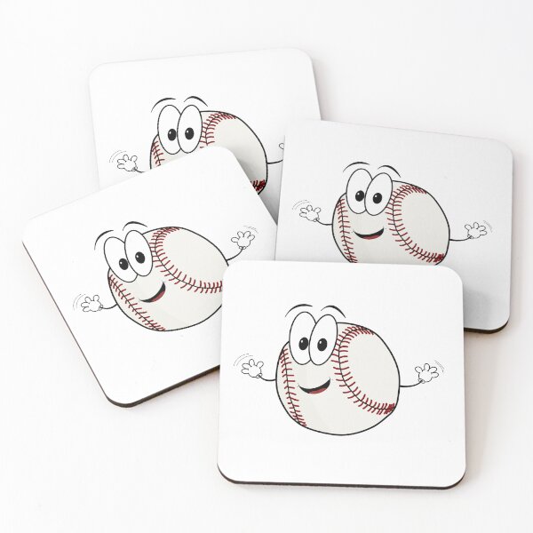 Item preview, Happy cartoon baseball character designed and sold by UDDesign.