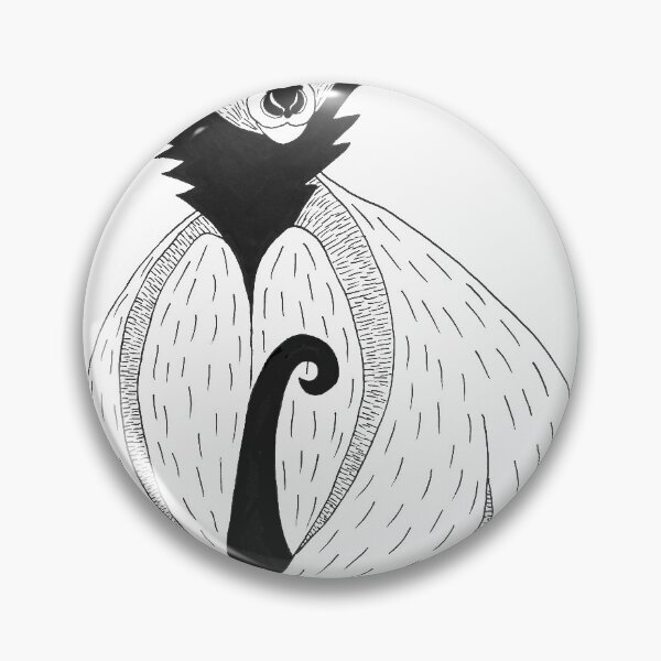 Item preview, Crowned Sifaka (ink illustrations of weird animals that are real) designed and sold by InkDier.