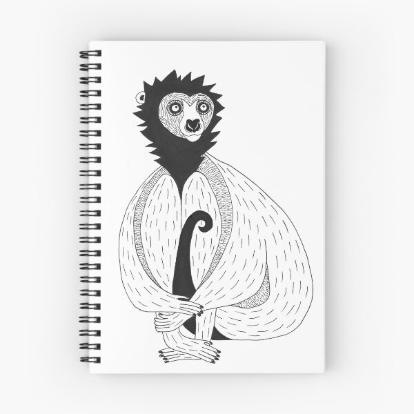 Item preview, Crowned Sifaka (ink illustrations of weird animals that are real) designed and sold by InkDier.