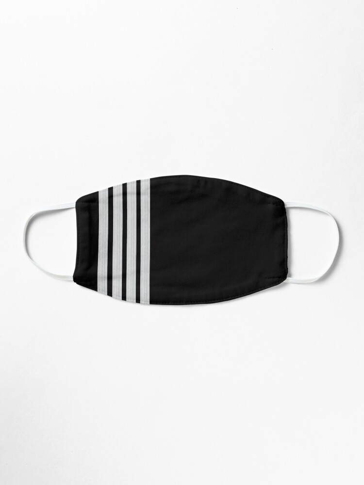 Alternate view of Silver Captain epaulets Mask