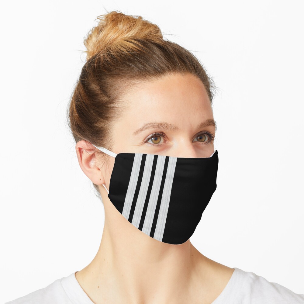 Silver Captain epaulets Mask