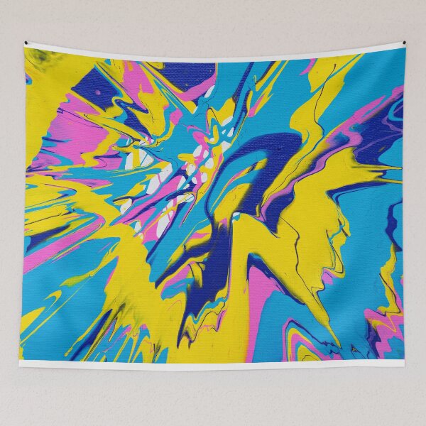 Aperçu de l'œuvre BLUE - ABSTRACT PAINTING - POSTER - ABSTRACT POSTER créée et vendue par Tropical Blood.