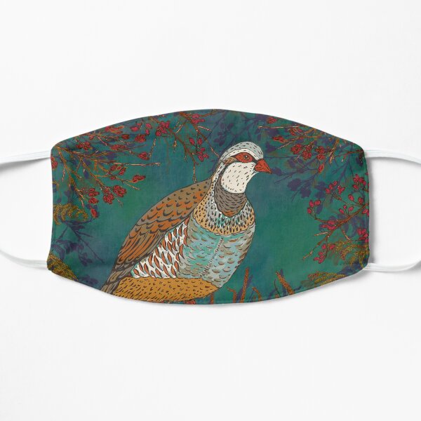 Partridge in the Hedgerow Mask