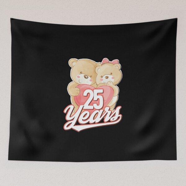 Item preview, 25 years - silver wedding anniversary designed and sold by Cutebutfunny.