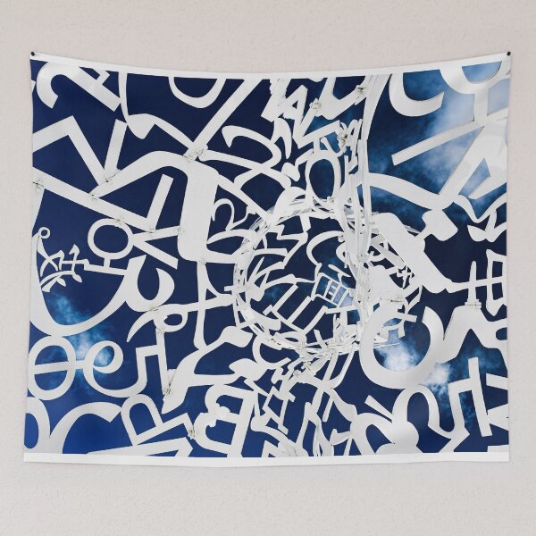 Item preview, ABSTRACT - WORDS - POSTER - BLUE - NICE designed and sold by Tropical Blood.