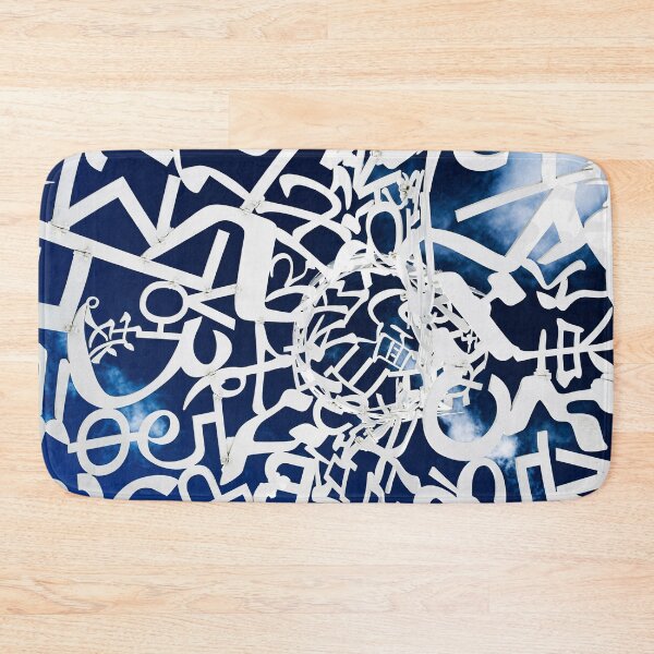 Artikelvorschau, ABSTRACT - WORDS - POSTER - BLUE - NICE entworfen und verkauft von Tropical Blood.