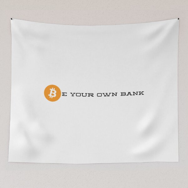 Item preview, Be your own bank (Bitcoin) designed and sold by Bouzdesigns.