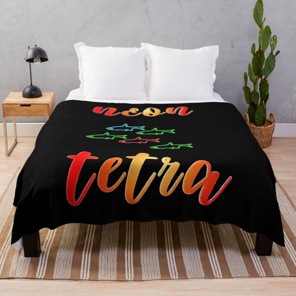 Item preview, Neon Tetra fish design for black t shirts designed and sold by Galina Kostyaeva.
