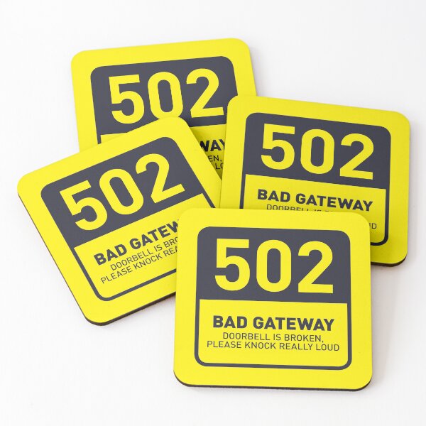 Item preview, HTTP Error 502 Bad Gateway Broken Doorbell (Yellow) designed and sold by VoodooCircus.