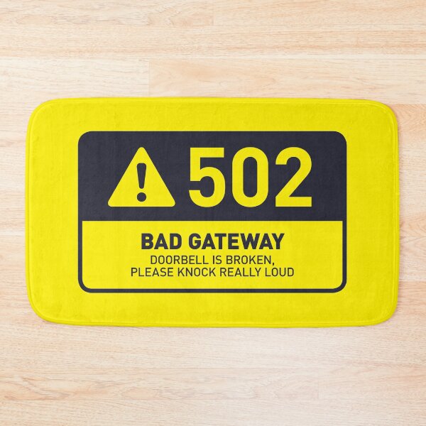 Item preview, HTTP Error 502 Bad Gateway Broken Doorbell (Yellow) designed and sold by VoodooCircus.