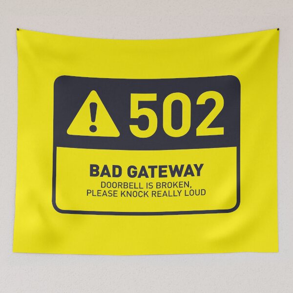 Item preview, HTTP Error 502 Bad Gateway Broken Doorbell (Yellow) designed and sold by VoodooCircus.
