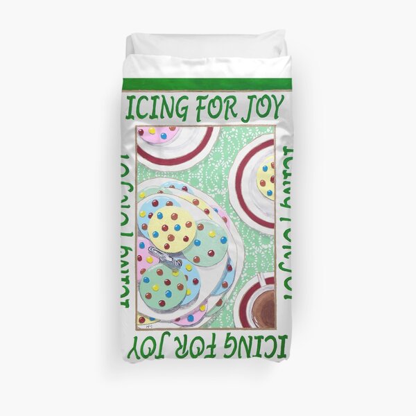 Icing for Joy Duvet Cover