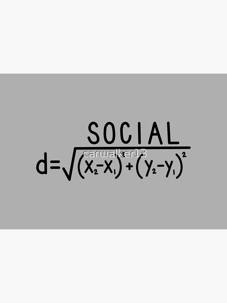 Social Distance (formula) Grey by carwalker13