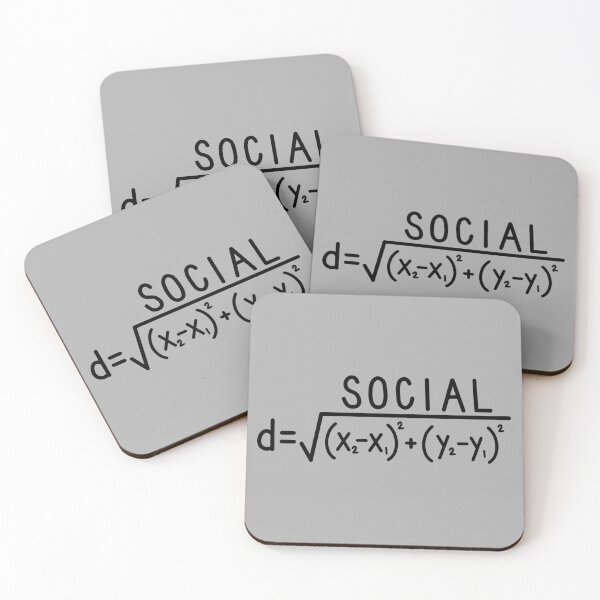 Item preview, Social Distance (formula) Grey designed and sold by carwalker13.