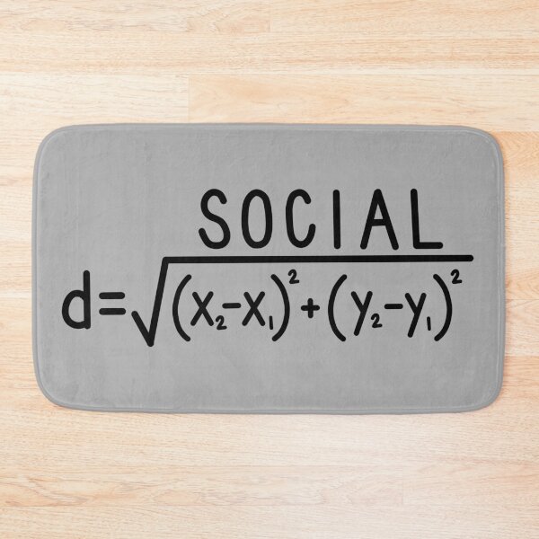 Item preview, Social Distance (formula) Grey designed and sold by carwalker13.