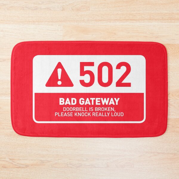 Item preview, HTTP Error 502 Bad Gateway Broken Doorbell (Red) designed and sold by VoodooCircus.