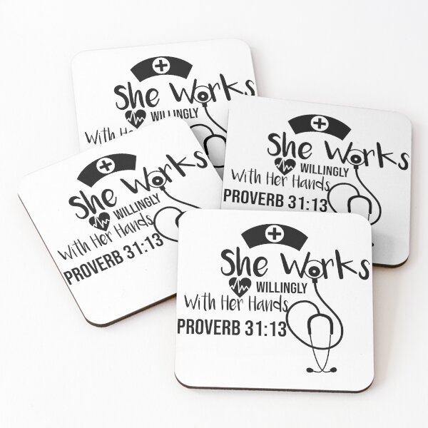 Item preview, She Works Willingly With Her Hands, nurse, Nurses 2020, Nurse, Quarantine,  nurse, hero , nurse doctor ,medical,Gift for Nurses designed and sold by ourpretty.