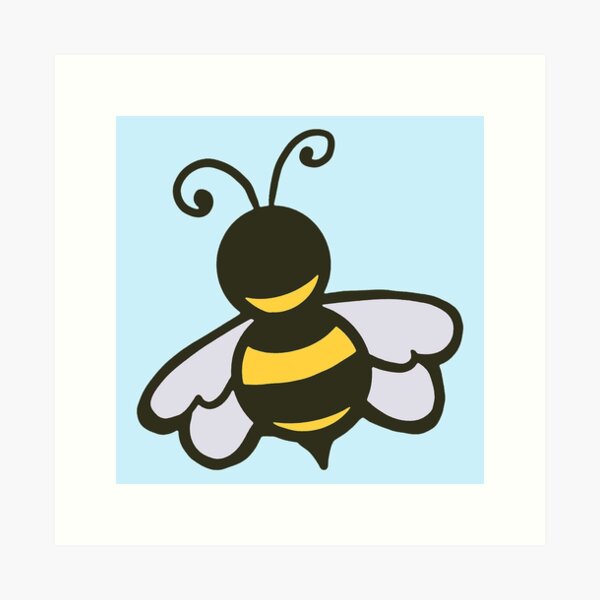 Kind Little Bee Art Print