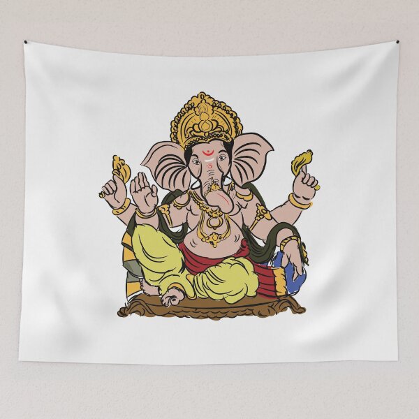 Item preview, lord Ganesha painting | lord Ganesha art | Ganesha t-shirt  designed and sold by KARTICK DUTTA.