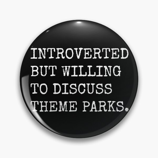 Item preview, Introverted But Willing To Discuss Theme Parks designed and sold by fusedtees.