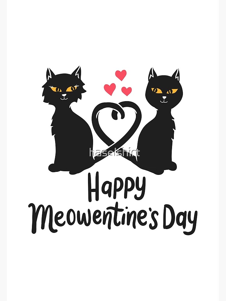 Valentines Day Black and white cats with their tails linked coffee te –  Hunter's Gifts