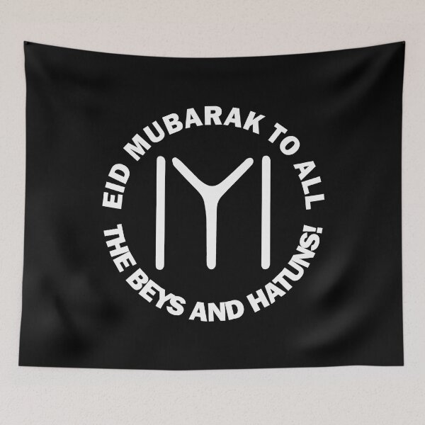 Item preview, Happy Eid Mubarak Al-Fitr Al-Adha Ramadan Kareem Hajj Mabroor Kayi Flag Dirilis Ertugrul Ghazi Kurulus Osman Bey Gift designed and sold by Best Arts.