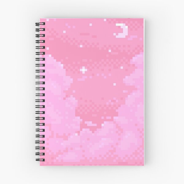 Aperçu de l'œuvre Ciel nocturne rose en pixels créée et vendue par abitofkake.
