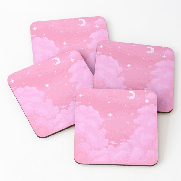 Item preview, Pixel Pink Night Sky  designed and sold by abitofkake.