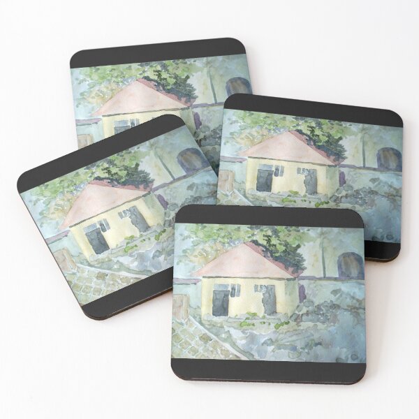Item preview, Watercolor painting of a house designed and sold by garhoud.