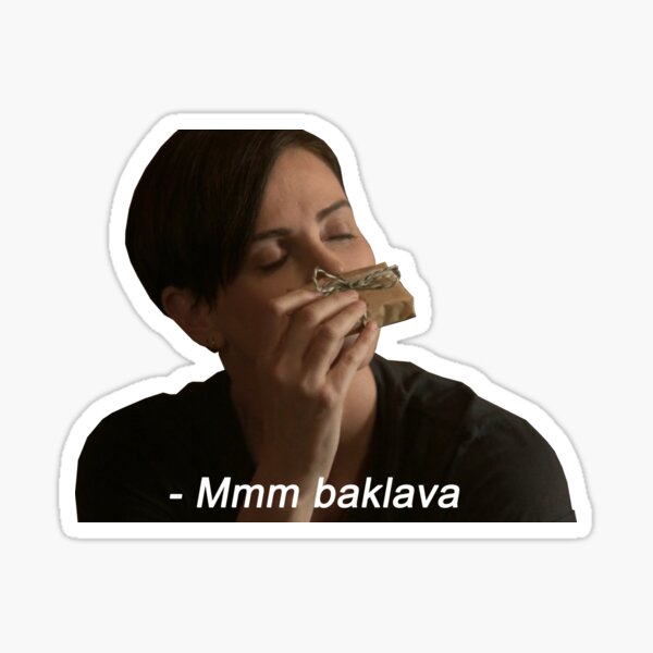 Andy Andromache of Scythia - Baklava - The Old Guard Sticker