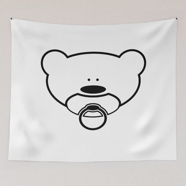 Item preview, Funny Teddy Bear with Pacifier designed and sold by chrisbears.
