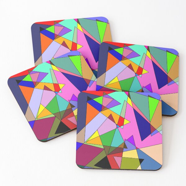 Item preview, Colorful Abstract Triangles  designed and sold by itzmak.