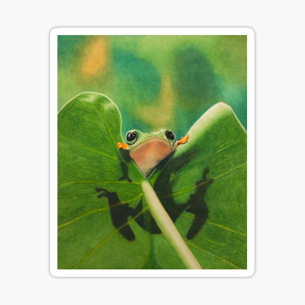 Item preview, Cute Frog on Leaf designed and sold by jjomally1.