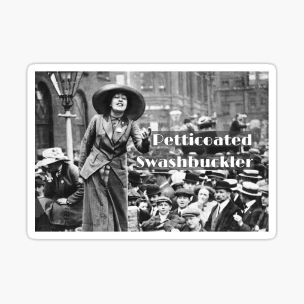 Vista previa del artículo con la obra «Sylvia Pankhurst - Espadachín Enagua», diseñado y vendido por djalicat.