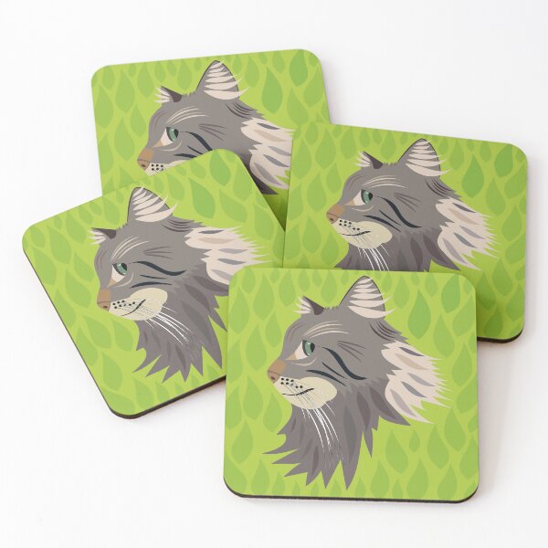 Item preview, Digital cat portrait designed and sold by Fluffpotsdesign.